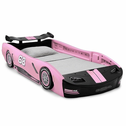 Girls pink race car - girls,