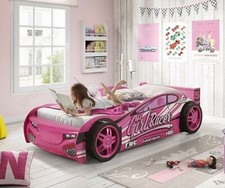 NEW SINGLE 3FT KIDS PINK CAR