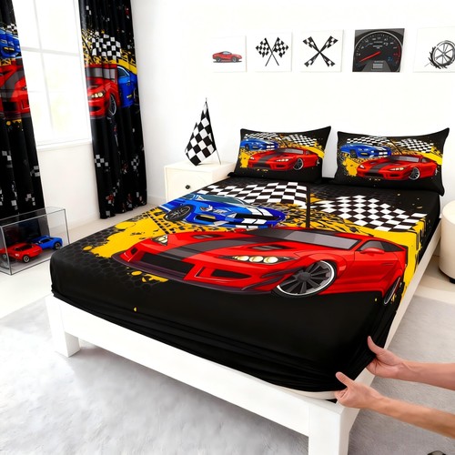 Racing car bed set cool - racing,