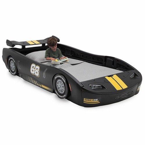 Boys black race - bed, frame