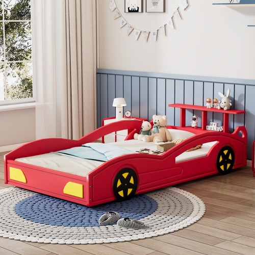 Wooden race car bed - wooden,