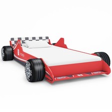 Race Car Bed 90x200 cm Red MDF